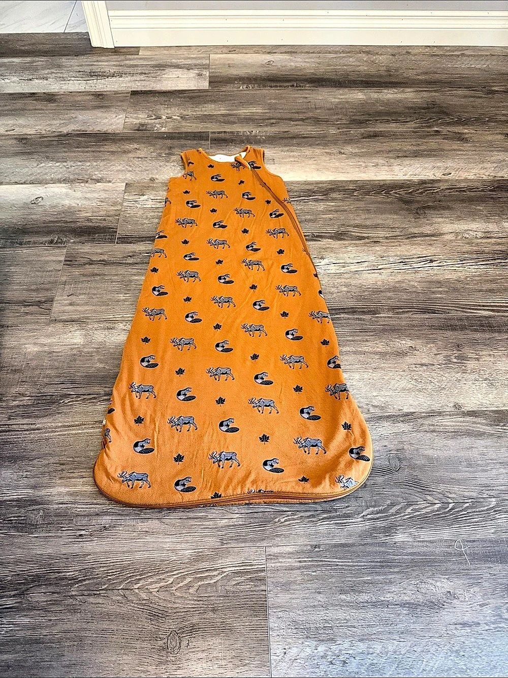 Kyte Baby Sleep Sack Animal Print Orange Baby 18-36M Like New